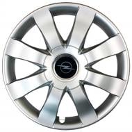 Колпак для колес SJS Opel NEW 323 R15" 4 шт. серебряный (109756)