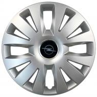 Колпак для колес SJS Opel NEW 324 R15" 4 шт. серебряный (109757)