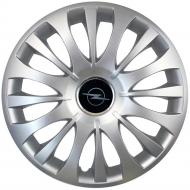Колпак для колес SJS Opel NEW 329 R15" 4 шт. серебряный (109762)