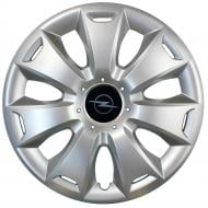 Колпак для колес SJS Opel NEW 335 R15" 4 шт. серебряный (109768)