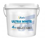 Краска интерьерная акриловая Ufarb ULTRAWHITE для стен и потолков мат 10 л 14 кг