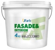 Фарба універсальна акрилова Ufarb FASADE&Interior мат 2,7 л 4 кг