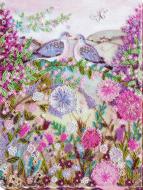 Набор для вышивания бисером Любовное воркование 270x350 мм Абрис Арт Набор для вышивания бисером Любовное воркование 270x350 мм Абрис Арт