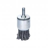 Щітка Sigma чашоподібна Ø100мм хвостовик Ø6мм (сталева кручена) 9028101