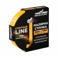 Стрічка малярна Mustang CONTOUR LINE 6 мм x 50 м