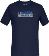 Футболка Under Armour UA GL Wordmark SS T 1326850-408 р.L синий