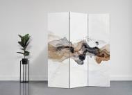 Ширма ТЕРРАВОЛ Коричневая волна 1750x1350x20 мм белый с рисунком