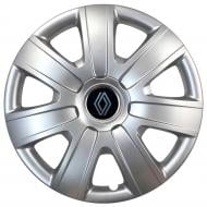 Колпак для колес SJS Peugeot NEW 325 R15" 4 шт. серебряный (109805)