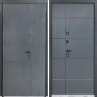 Дверь входная Булат Термо House-703 темный антрацит 2050x1200 мм правая