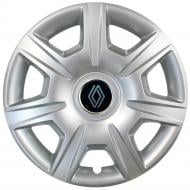 Колпак для колес SJS Peugeot NEW 327 R15" 4 шт. серебряный (109807)