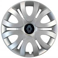 Колпак для колес SJS Peugeot NEW 330 R15" 4 шт. серебряный (109810)