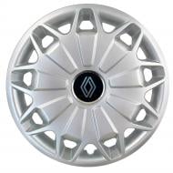 Колпак для колес SJS Peugeot NEW 338 R15" 4 шт. серебряный (109818)