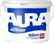 Краска акриловая водоэмульсионная Aura® Malare глубокий мат белый 2,5 л