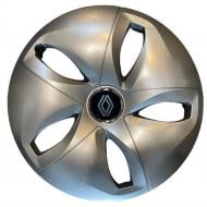 Колпак для колес SJS Peugeot NEW 344 R15" 4 шт. серебряный (109824)