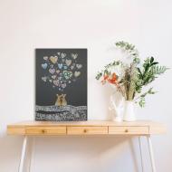 Набор для вышивания бисером Влюбленные кролики 285x400 мм Абрис Арт Набор для вышивания бисером Влюбленные кролики 285x400 мм Абрис Арт