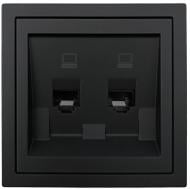 Механизм розетки компьютерная HausMark Juna IP20 черный матовый 7041-1788U2-141