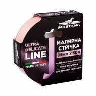 Лента малярная Mustang ULTRA DELICATE LINE рисовая розовая 25 мм x 50 м