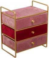 Комод-органайзер 3 ящика 21.5x14x24.5 см пудровый