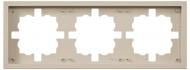 Рамка трехместная HausMark Juna горизонтальная песочный/бежевый 7041-1800U2-148