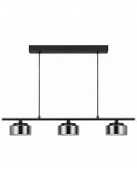 Люстра подвесная LIGHT SET DOVIRA 3PL 3xGX53 черный/дымчатый