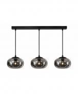 Люстра подвесная LIGHT SET SHANA 3PL 3xE14 черный/дымчатый