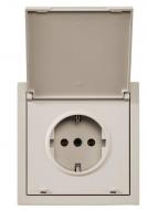 Механизм розетки бытовая с заземлением HausMark Juna IP20 песочный/бежевый 7041-1888U2-123BQC