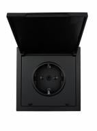 Механізм розетки побутова із заземленням HausMark Juna IP20 чорний матовий 7041-1788U2-123BQC