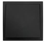 Механизм выключателя проходной одноклавишный HausMark Juna без подсветки черный матовый 7041-1788U2-105QC