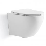 Унітаз підвісний Imprese LESNA TWIST 49*37*37см, сидіння Duroplast slow-closing Унітаз підвісний Imprese LESNA TWIST 49*37*37см, сидіння Duroplast slow-closing