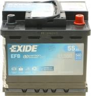 Аккумулятор автомобильный EXIDE 6CT-55A (0) STAR-STOP EFB EL550 55Ah 540A 12V «+» справа (EL550)