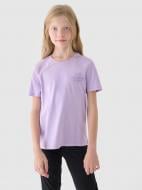 Футболка 4F TSHIRT F1549 4FJWAW24TTSHF1549-52S р.140 фіолетовий