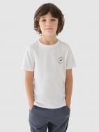 Футболка 4F TSHIRT M1859 4FJWAW24TTSHM1859-10S р.140 білий