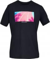 Футболка Under Armour UA RUN PHOTOREAL SS SPLIT HEM 1329616-001 р.2XL черный