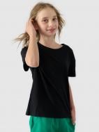 Футболка 4F TSHIRT F1546 4FJWAW24TTSHF1546-20S р.140 чорний Футболка 4F TSHIRT F1546 4FJWAW24TTSHF1546-20S р.140 чорний