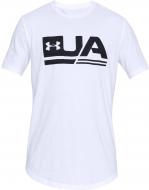 Футболка Under Armour UA SPORTSTYLE SS DROP HEM 1329617-100 р.M белый