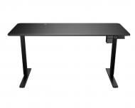 Стол компьютерный Cougar Royal 140 Mossa (Black), с электрической регулировкой высоты 72 – 115 см