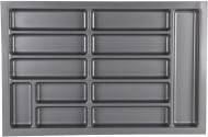 Лоток для столових приборів Smart Variant 730х480х45 мм сірий 34694