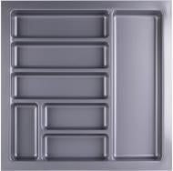 Лоток для столових приборів Smart Variant 380х480х45 мм сірий 34690