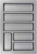 Лоток для столових приборів Smart Variant 330х480х45 мм сірий 34689