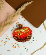 Набор для вышивания бисером Золотая тыква 52x53 мм Абрис Арт