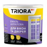 Емаль Triora для вікон та дверей акрилова біла напівглянець 0,75 л