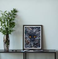 Набір для вишивання бісером Причаївся 370x280 мм Абрис Арт