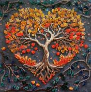 Набор для вышивания бисером Теплые чувства 200x200 мм Абрис Арт