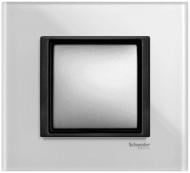 Рамка Schneider Electric Unica белое стекло MGU68.002.7C2