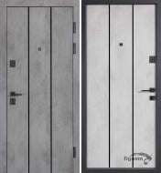 Дверь входная Булат В-434 (Квадро) модель 535 оксид темный / оксид 2040x840 мм правая