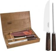 Нож для стейка Tramontina с точилом Barbecue POLYWOOD 29899/562