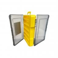 Коробка для приманок Gladiator XD-31E двухсторонняя 15x11х3,5 см желтый