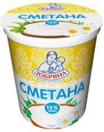 Сметана ТМ Добряна 15% 200 г