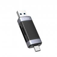 Адаптер Orico Кард-ридер TF+SD Dual Port USB2.0 black (CA913763)