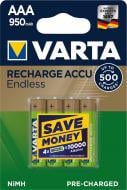 Аккумулятор Varta Accu Endless 500 Cycles 950mAh BLI AAA (мизинчиковые) 4 шт. (56683101404)